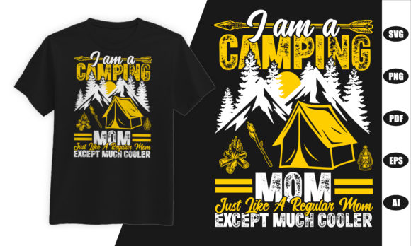 Camping Mom Mother Day T- Shirt Design Graphics and T-Shirt Designs Review