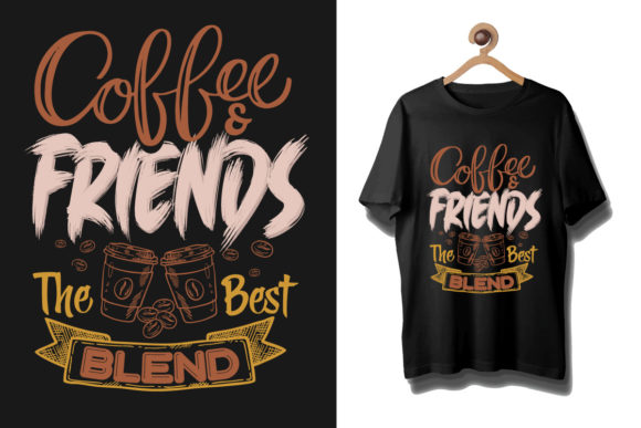 Coffee Typography Shirt Design: Graphics and T-Shirt Designs