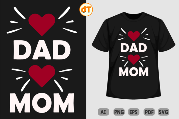 Love Dad Love Mom Graphics and Print Templates Review