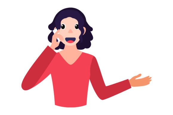 Mom Icon Mom is on the Phone Design Art Graphics and Icons Review