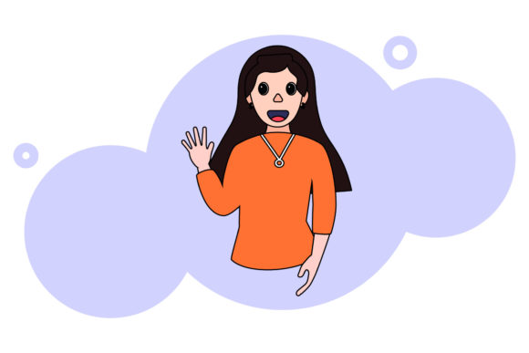 Mom Icon Wave Hands Design Creative Art Review