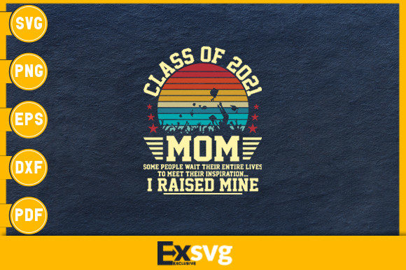 Retro Proud Mom of a 2021 Graduate Graphics and Print Templates Review